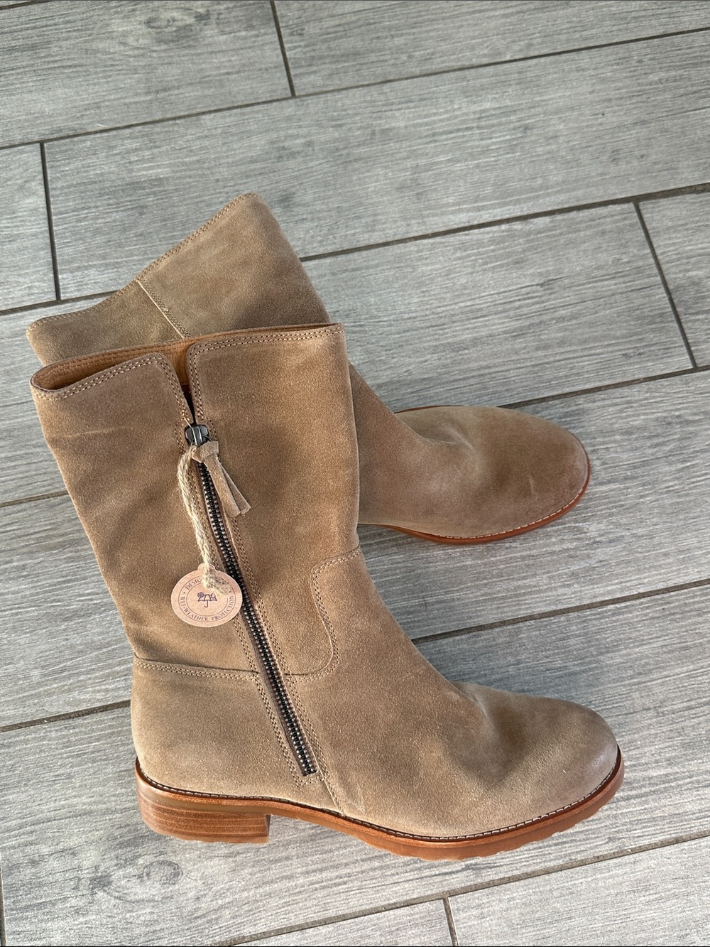 Söfft Betty Waterproof Barley Suede Mid-Calf Boots New! - Picture 10 of 12